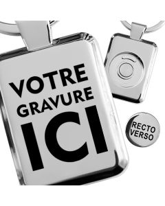 Porte-clés gravé jeton caddie 