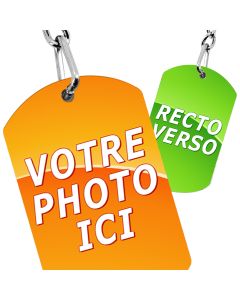 Porte-clés personnalisé photo étiquette