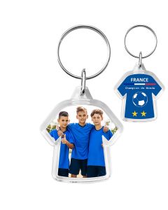 Porte-clé photo t-shirt plastique