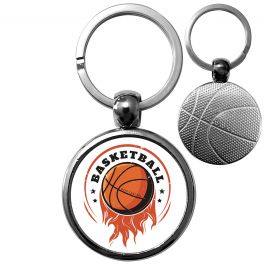 Porte clés plastique fou pour l'entraîneur de basket.
