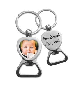 Porte clé personnalisé gravé avec enfants idéal cadeau pour papa, fête des  pères en inox miroir - Porte clés en inox - creationsdere