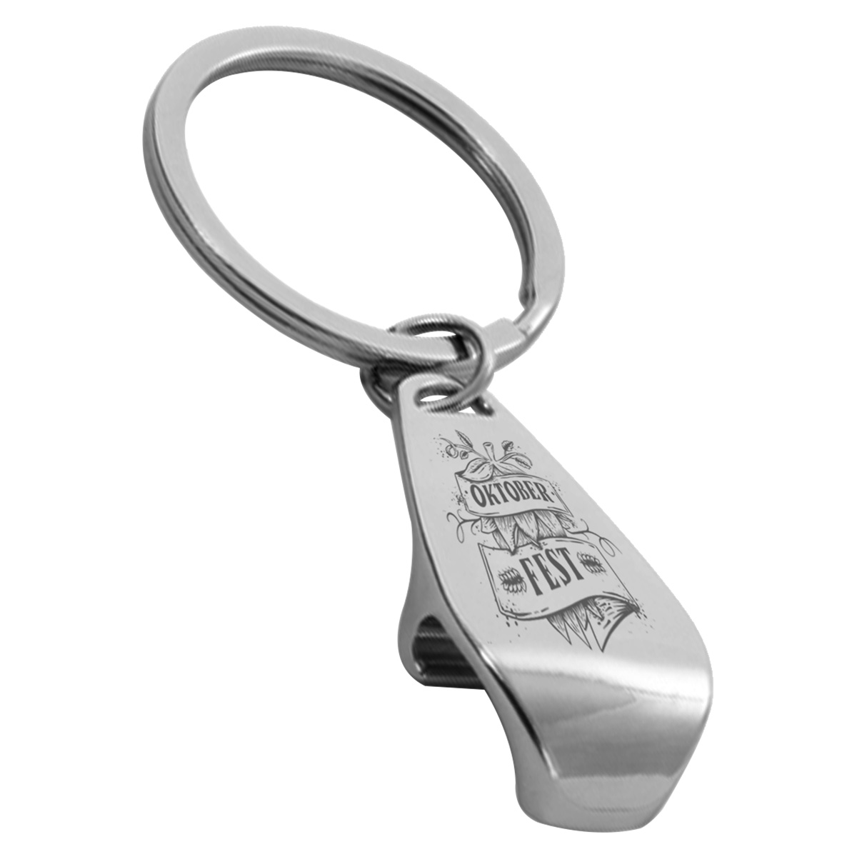 Porte-clés gravé métal décapsuleur - 100% Personnalisable
