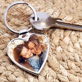 Porte-clés photo personnalisé PETIT ANGE avec votre photo favorite